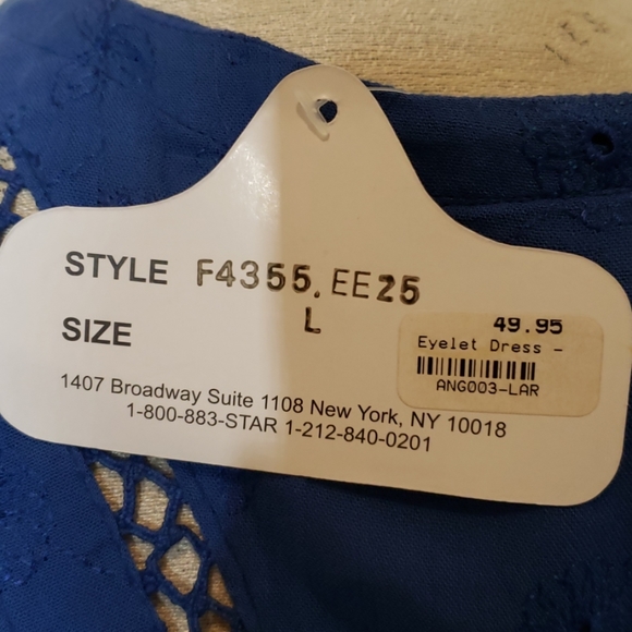 Angie Boho Eyelet Dress Caftan Coverup - Picture 4 of 7